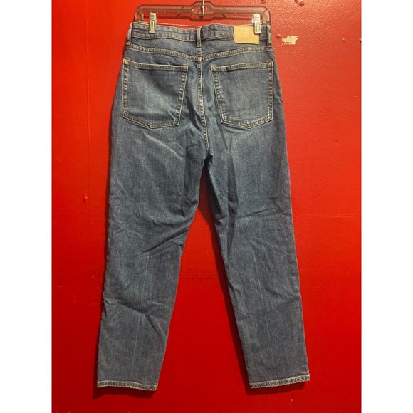 Everlane High Rise Straight Leg Jeans Blue Denim Women's Size 30 Regular - Picture 3 of 6